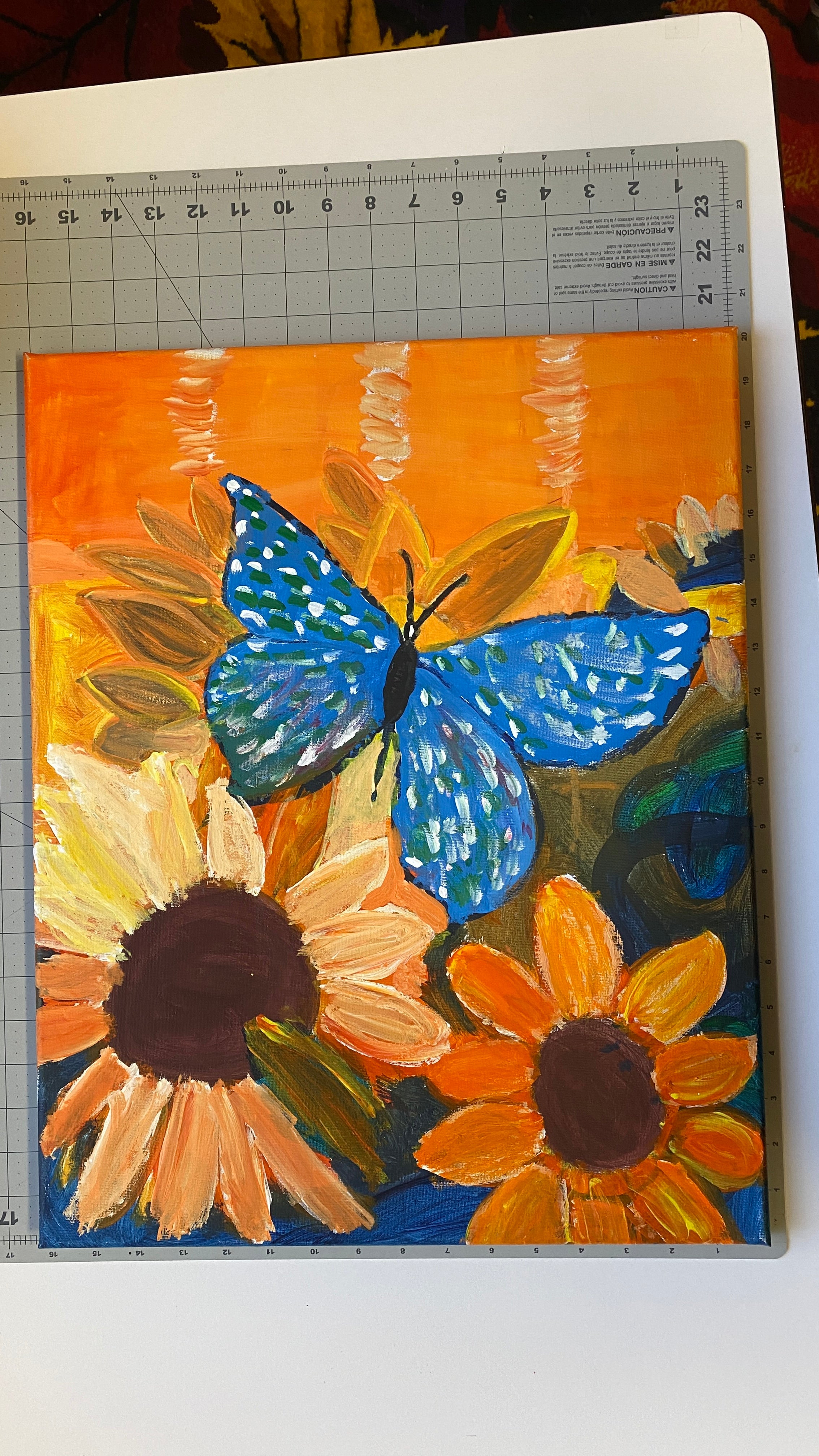 Original print on deals canvas butterfly painting