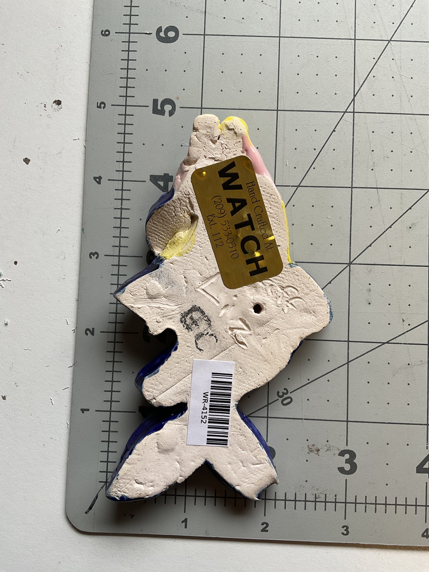 Ceramic Arts Handmade Clay Crafts Glazed Fish 5-inch by 3-inch made by Monty Chu and Anonymous 4152