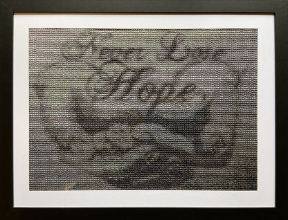 Diamond Dot Art - Framed Canvas - Handmade Crafts - 13 x 17 Never Lose Hope by Annika Kohler-Crowe