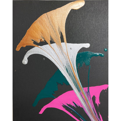 8x10 Acrylic Abstract Painting on Stretched Canvas by Alex Rejkowski 4678