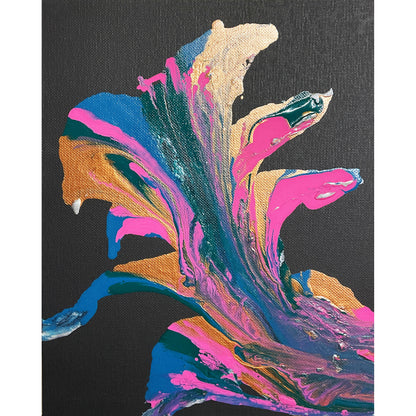 8x10 Acrylic Abstract Painting on Stretched Canvas by Karissa Archer 4679