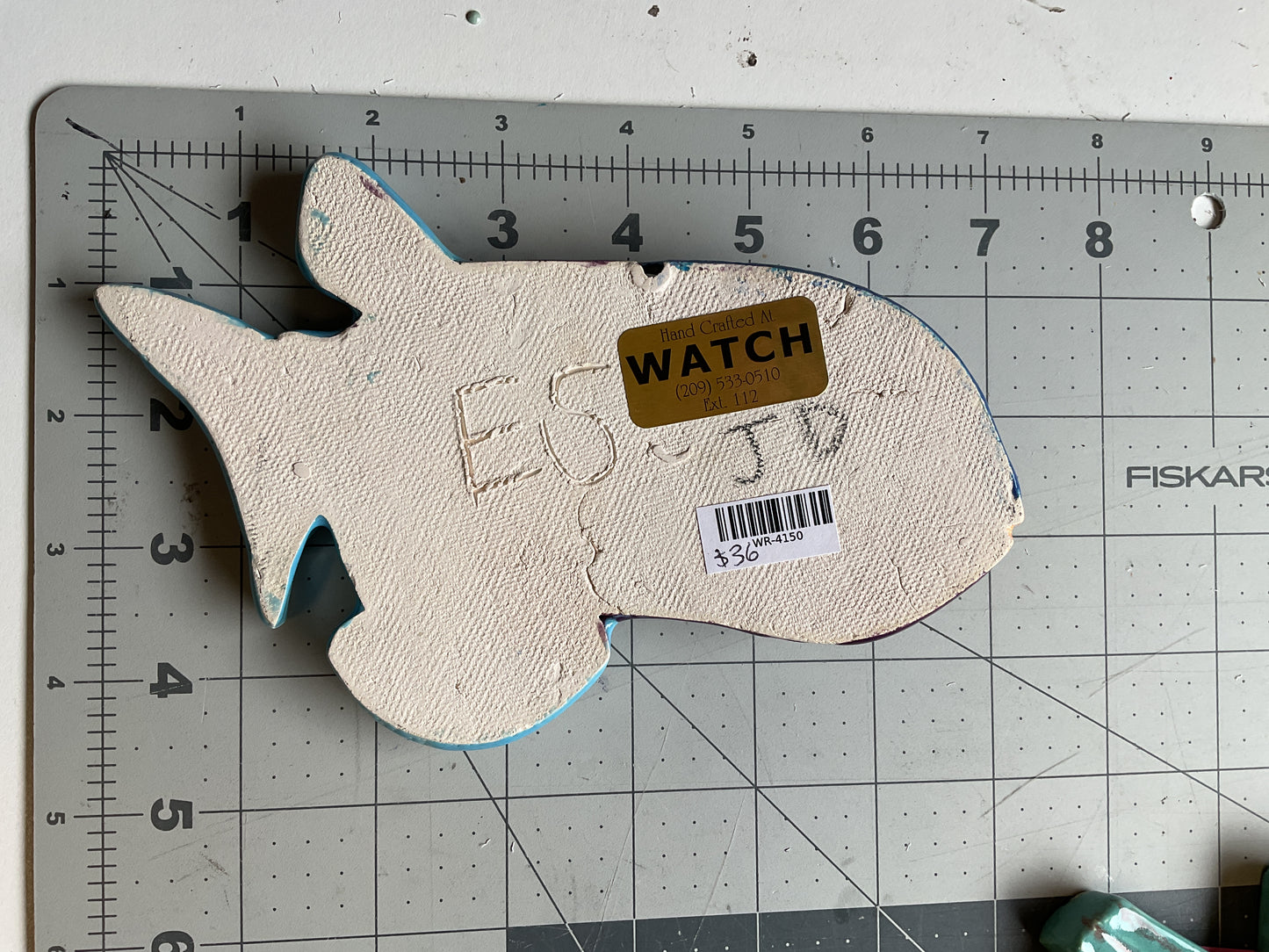 Ceramic Arts Handmade Clay Crafts Glazed Fish 4.5-inch by 7-inch made by Jonathan Decosta and Eric Stacy 4150