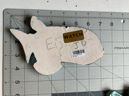 Ceramic Arts Handmade Clay Crafts Glazed Fish 4.5-inch by 7-inch made by Jonathan Decosta and Eric Stacy 4150