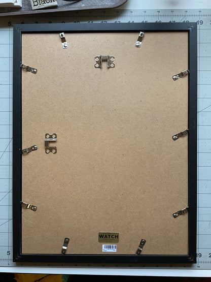 Diamond Dot Art - Framed Canvas - Handmade Crafts - 13 x 17 Cat by Morgan Fox