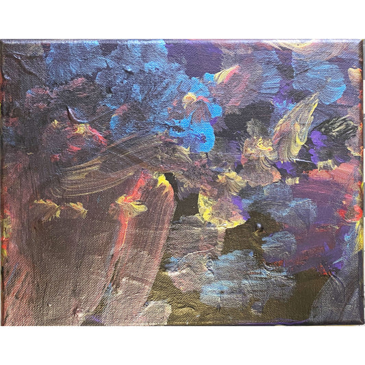 Acrylic Painting on Stretched Canvas Original Fine Art 10-inch x 8-inch Abstract by Jeffrey Kohler-Crowe
