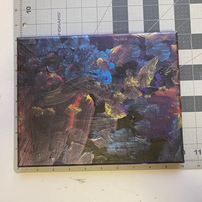 Acrylic Painting on Stretched Canvas Original Fine Art 10-inch x 8-inch Abstract by Jeffrey Kohler-Crowe