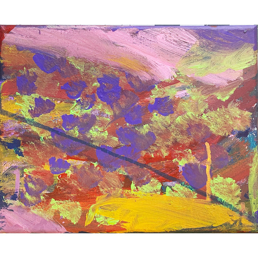 Acrylic Painting on Stretched Canvas Original Fine Art 10-inch x 8-inch Abstract by Jeffrey Kohler-Crowe