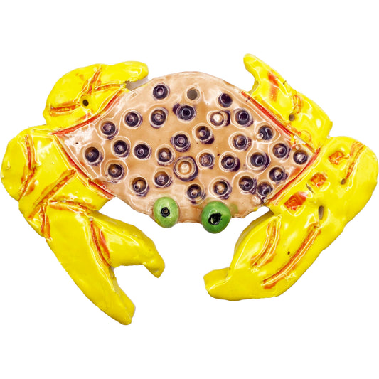 Ceramic Arts Handmade Clay Crafts Crab Glazed 6-inch by 4-inch made by Loreen Bartschi