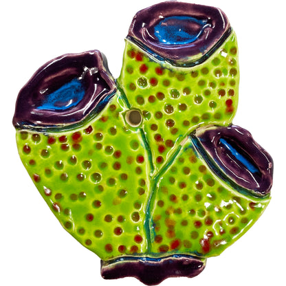 Ceramic Arts Handmade Clay Crafts Fresh Fish Glazed 4.5-inch x 4-inch Anemone made by Lisa Uptain