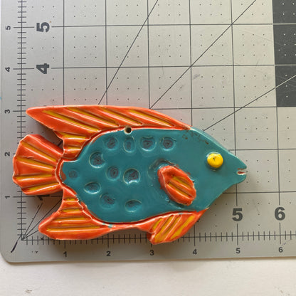 Ceramic Arts Handmade Clay Crafts Fresh Fish Glazed 5-inch by 3-inch made by Ryan Imhoff