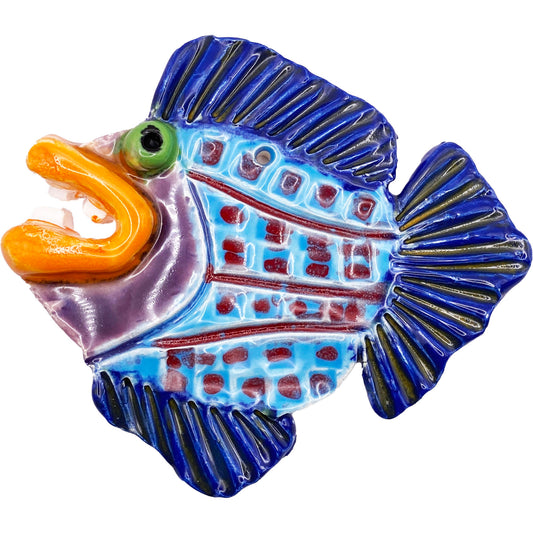 Ceramic Arts Handmade Clay Crafts Fresh Fish Glazed 5-inch by 4.5-inch made by Ryan Pinder