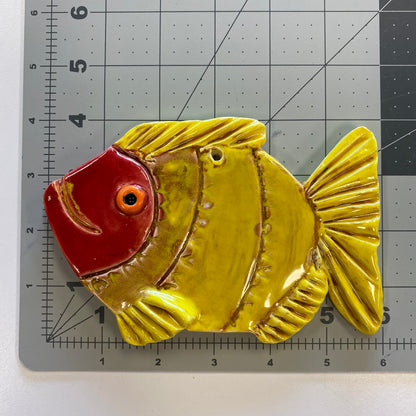 Ceramic Arts Handmade Clay Crafts Fresh Fish Glazed 6-inch x 4-inch by Anonymous