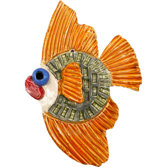 Ceramic Arts Handmade Clay Crafts Fresh Fish Glazed 7.5-inch by 5-inch made by Eric Stacy