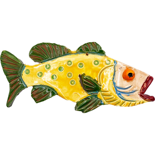 Ceramic Arts Handmade Clay Crafts Fresh Fish Glazed 8-inch by 3.5-inch made by Anonymous