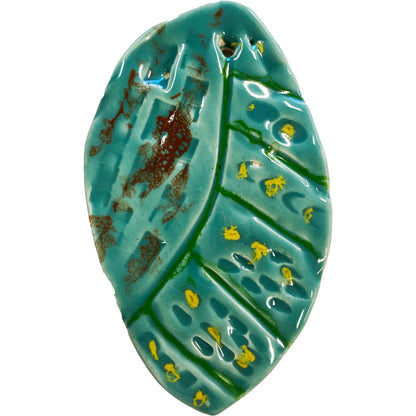 Ceramic Arts Handmade Clay Crafts Fresh Fish Glazed Shell 4-inch x 2-inch made by Tami Mills