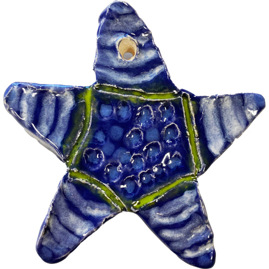 Ceramic Arts Handmade Clay Crafts Fresh Fish Glazed Starfish 3-inch x 3-inch made by Cassandra Richardson