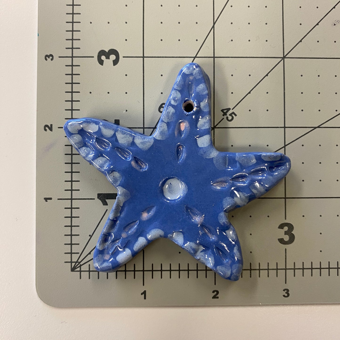 Ceramic Arts Handmade Clay Crafts Fresh Fish Glazed Starfish 3-inch x 3-inch made by Tami Mills