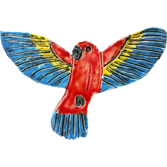 Ceramic Arts Handmade Clay Crafts Glazed 7-inch x 5-inch Bird made by Loreen Bartschi