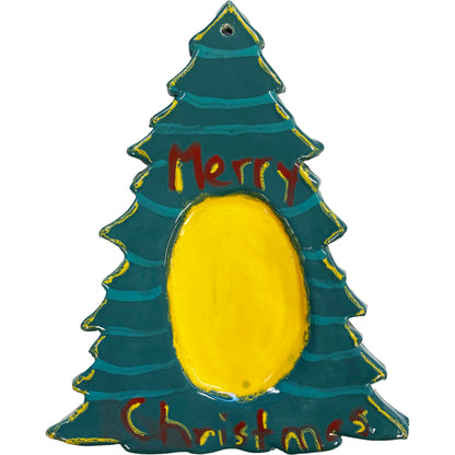 Ceramic Arts Handmade Clay Crafts Glazed 8-inch x 6.5-inch Christmas Tree made by Lisa Uptain