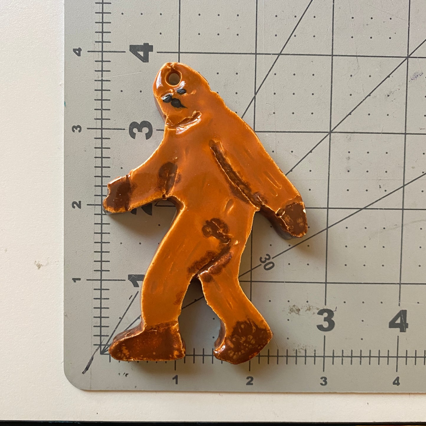 WATCH Resources Art Guild - Ceramic Arts Handmade Clay Crafts Glazed Bigfoot 4-inch by 3-inch made by Anonymous 4161