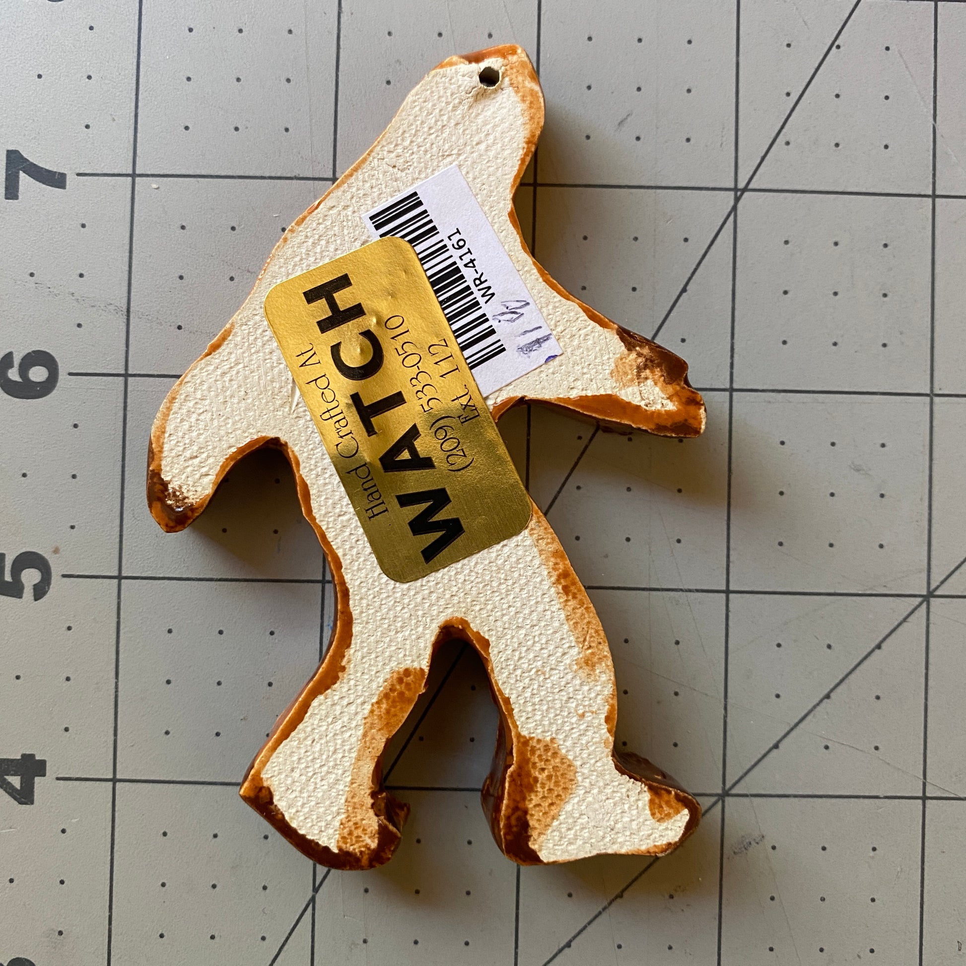 WATCH Resources Art Guild - Ceramic Arts Handmade Clay Crafts Glazed Bigfoot 4-inch by 3-inch made by Anonymous 4161