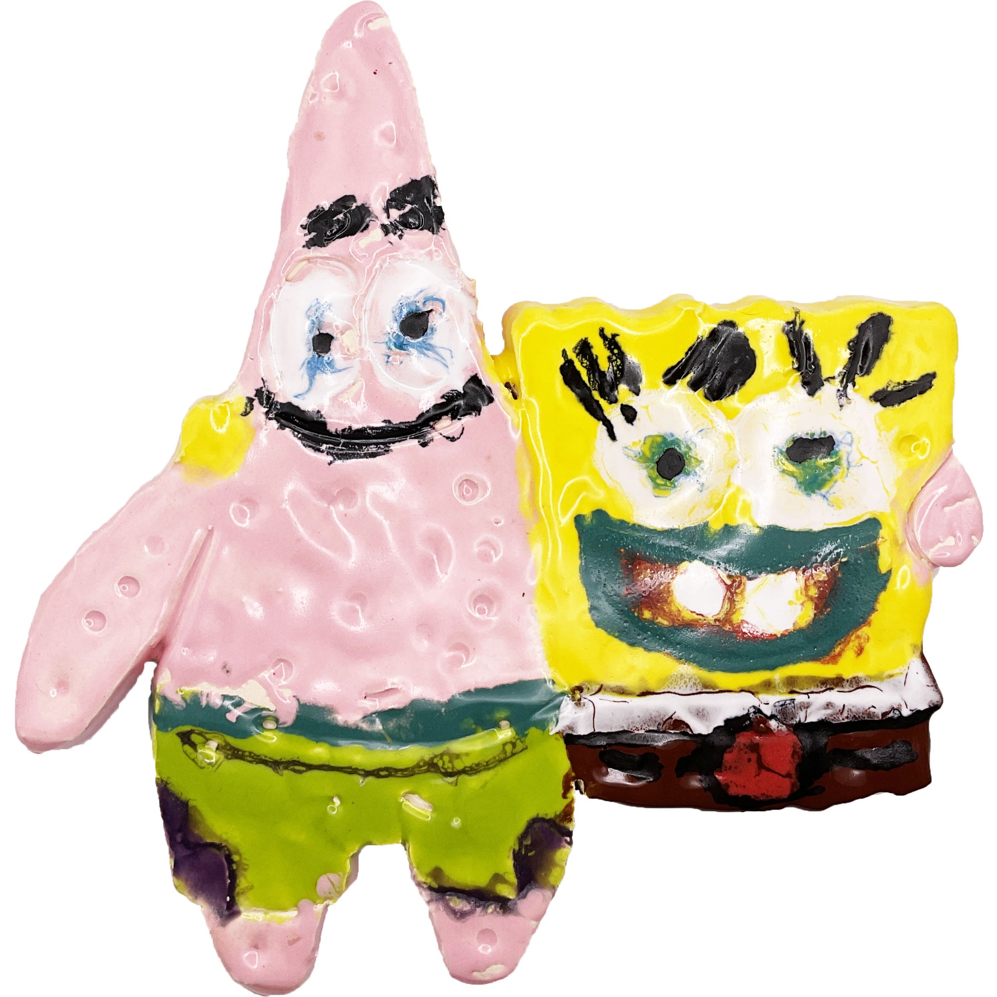 WATCH Resources Art Guild - Ceramic Arts Handmade Clay Crafts Glazed Characters 7-inch by 7-inch made by Lisa Uptain and Ashley Dorsett 4635