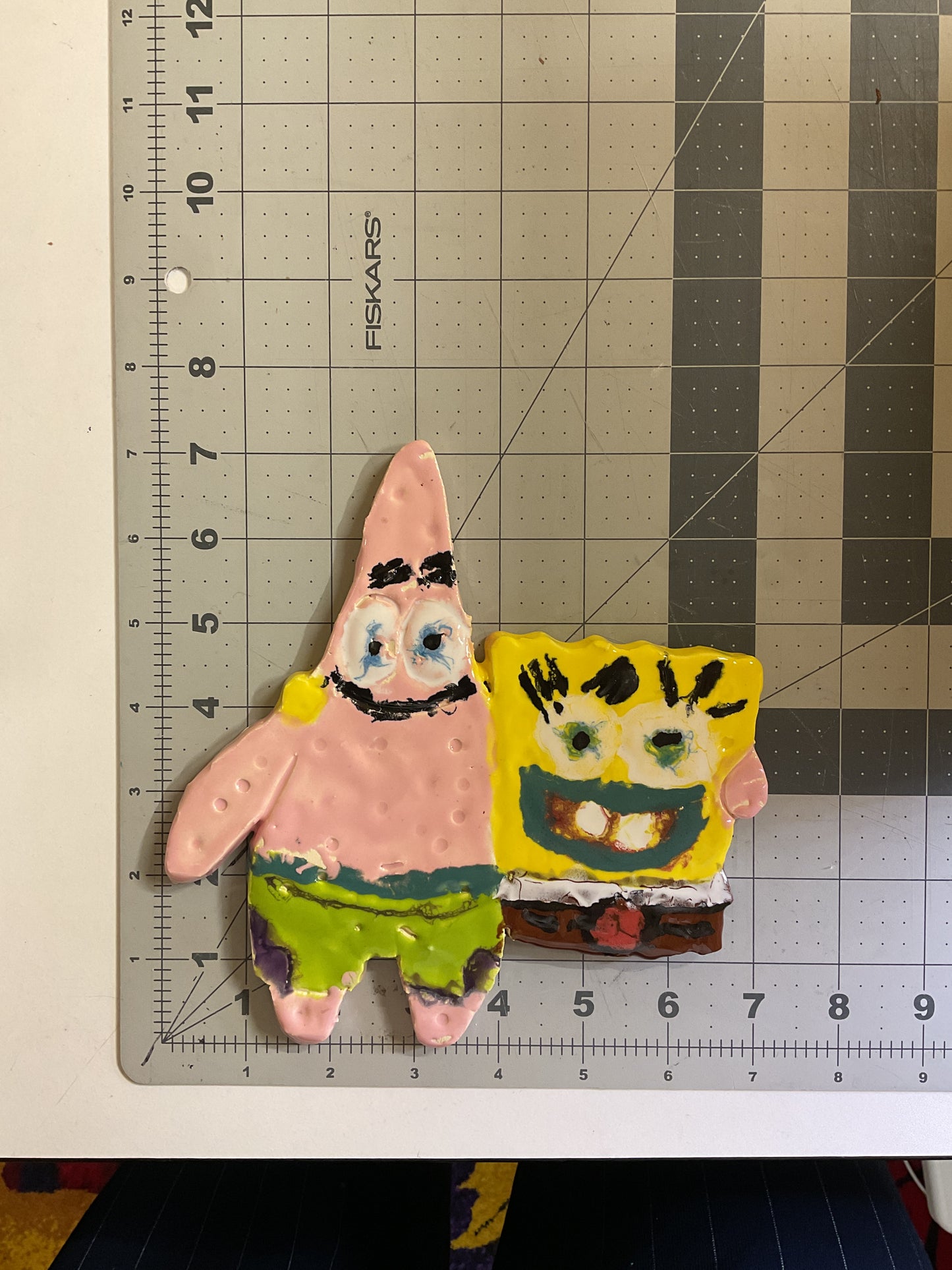 WATCH Resources Art Guild - Ceramic Arts Handmade Clay Crafts Glazed Characters 7-inch by 7-inch made by Lisa Uptain and Ashley Dorsett 4635