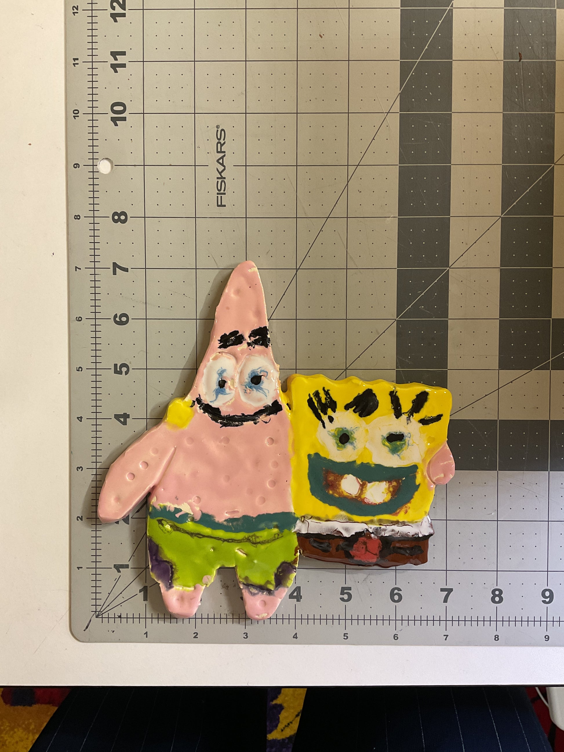 WATCH Resources Art Guild - Ceramic Arts Handmade Clay Crafts Glazed Characters 7-inch by 7-inch made by Lisa Uptain and Ashley Dorsett 4635