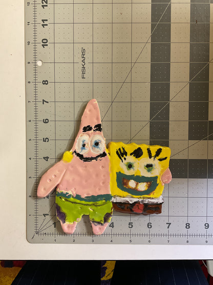 WATCH Resources Art Guild - Ceramic Arts Handmade Clay Crafts Glazed Characters 7-inch by 7-inch made by Lisa Uptain and Ashley Dorsett 4635