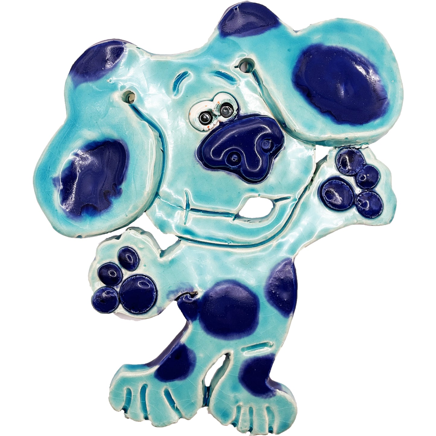 Ceramic Arts Handmade Clay Crafts Glazed Character 7-inch by 7.5-inch made by Lisa Uptain 4720