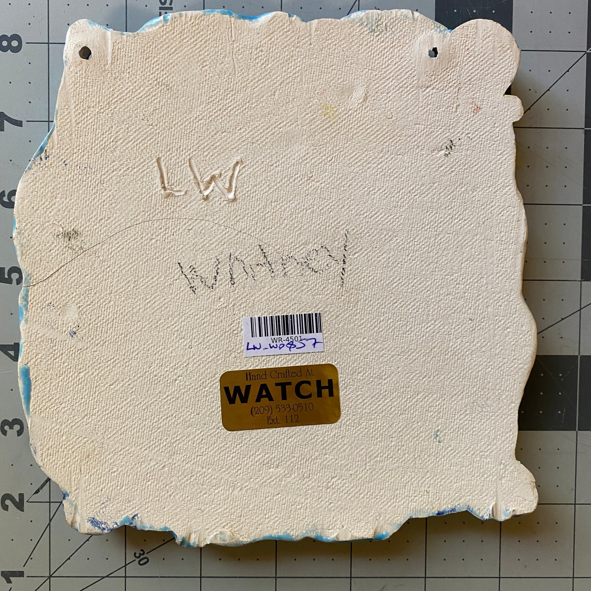 WATCH Resources Art Guild - Ceramic Arts Handmade Clay Crafts Glazed Dragon 7-inch by 7-inch made by Lisa Uptain and Whitney Davis 4501