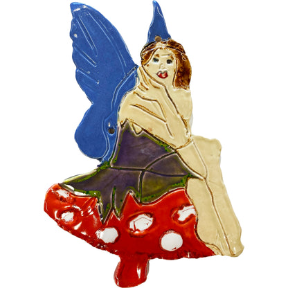 Ceramic Arts Handmade Clay Crafts Glazed Fairy 10-inch x 7-inch made by Emily Knoles