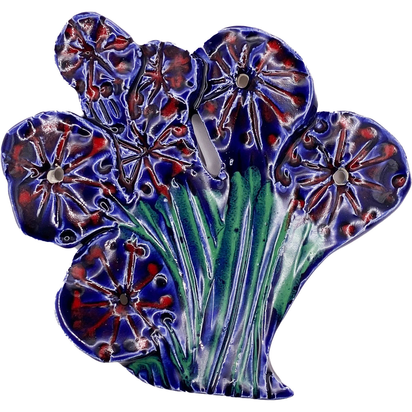 Ceramic Arts Handmade Clay Crafts Glazed Fish 4-inch by 4-inch Anonymous 4127