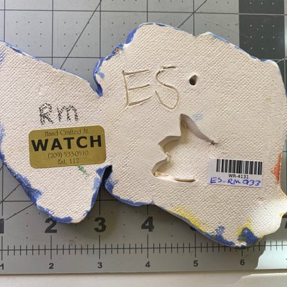 Ceramic Arts Handmade Clay Crafts Glazed Fish 4.5-inch by 6.5-inch made by Eric Stacy and Roger Maxwell 4031