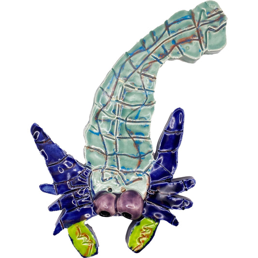 Ceramic Arts Handmade Clay Crafts Glazed Fish 4.5-inch by 7-inch made by Eric Stacy 4132