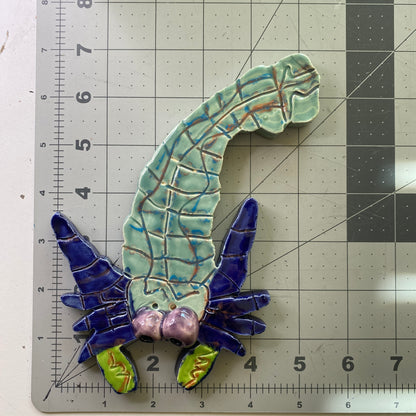 Ceramic Arts Handmade Clay Crafts Glazed Fish 4.5-inch by 7-inch made by Eric Stacy 4132