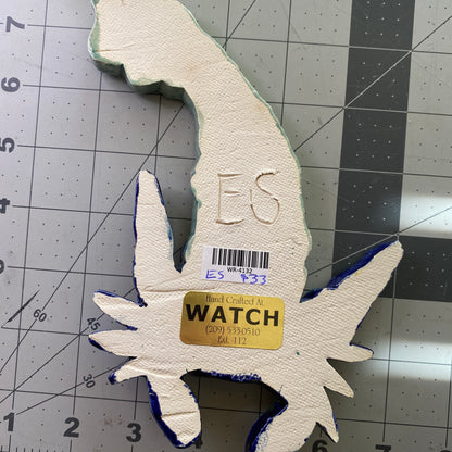 Ceramic Arts Handmade Clay Crafts Glazed Fish 4.5-inch by 7-inch made by Eric Stacy 4132