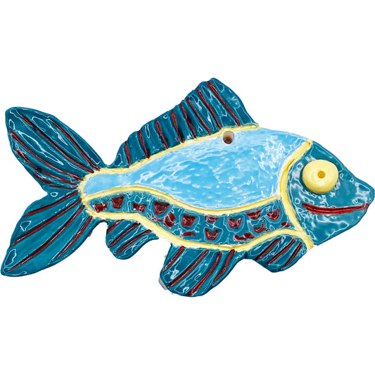 Ceramic Arts Handmade Clay Crafts Glazed Fish 5-inch by 3-inch made by Anonymous 4023