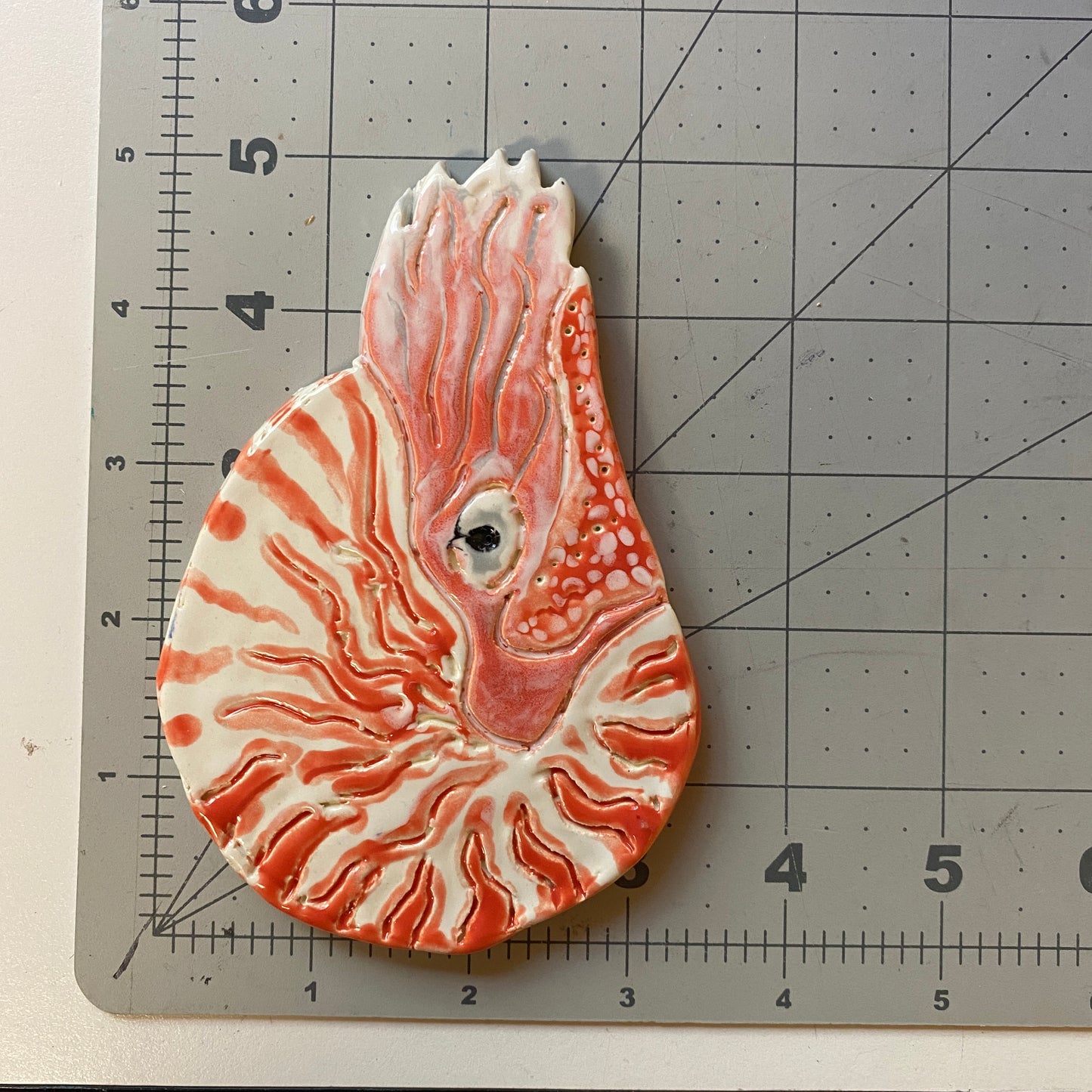 WATCH Resources Art Guild - Ceramic Arts Handmade Clay Crafts Glazed Fish 5-inch by 3.5-inch made by Anonymous 4301