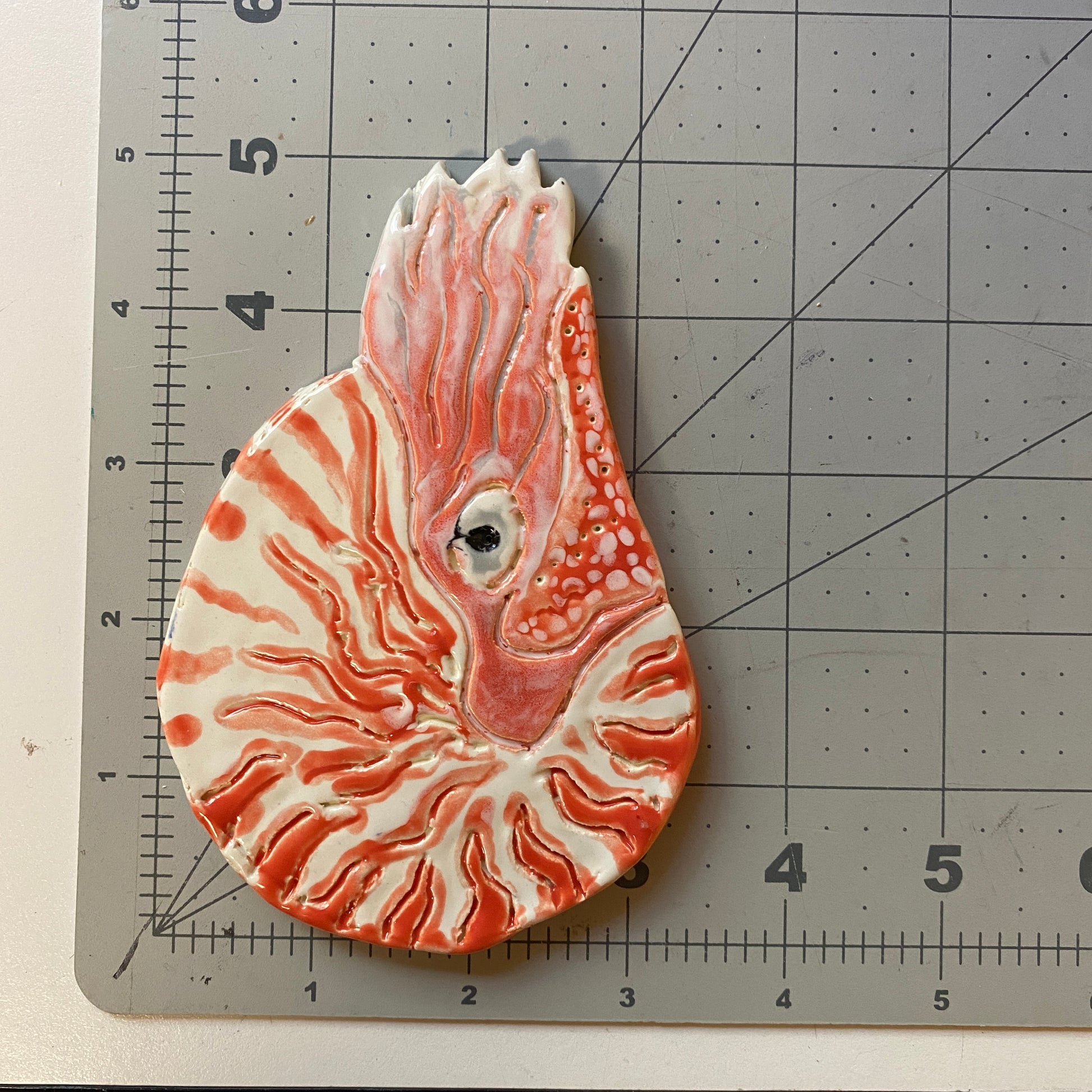 WATCH Resources Art Guild - Ceramic Arts Handmade Clay Crafts Glazed Fish 5-inch by 3.5-inch made by Anonymous 4301