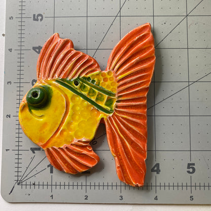 Ceramic Arts Handmade Clay Crafts Glazed Fish 5-inch by 4-inch made by Anonymous 4028