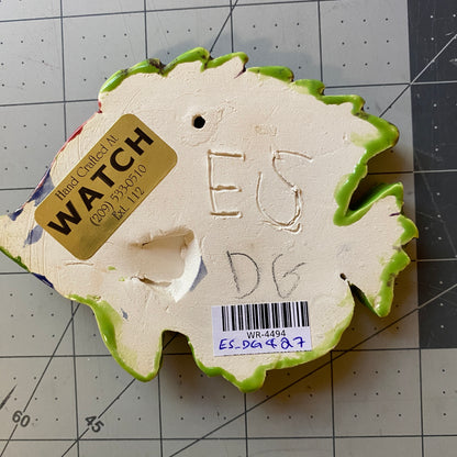 WATCH Resources Art Guild - Ceramic Arts Handmade Clay Crafts Glazed Fish 5-inch by 4-inch made by Eric Stacy and Diego Galvez 4494