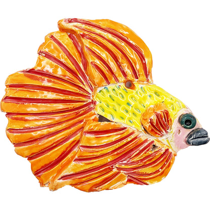 WATCH Resources Art Guild - Ceramic Arts Handmade Clay Crafts Glazed Fish 5.5-inch by 4.5-inch made by Anonymous 4642
