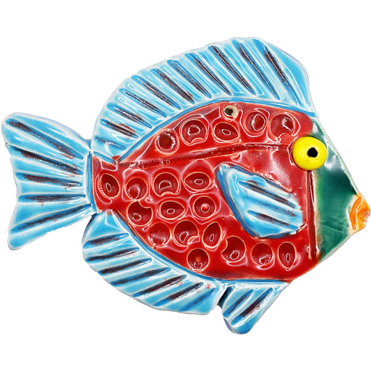 WATCH Resources Art Guild - Ceramic Arts Handmade Clay Crafts Glazed Fish 5.5-inch by 4.5-inch made by Ryan Imhoff 4700