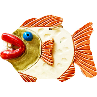 WATCH Resources Art Guild - Ceramic Arts Handmade Clay Crafts Glazed Fish 6-inch by 4-inch made by Anonymous 4506