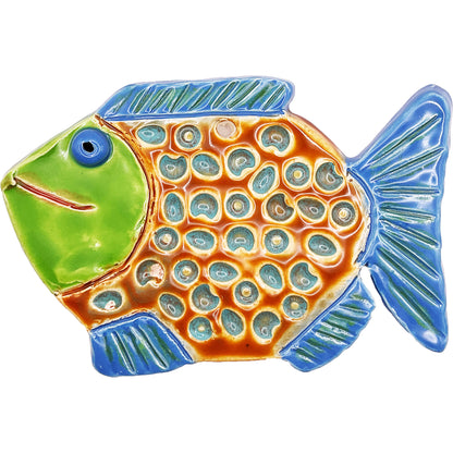 Ceramic Arts Handmade Clay Crafts Glazed Fish 6-inch by 4-inch made by Ryan Imhoff 4769