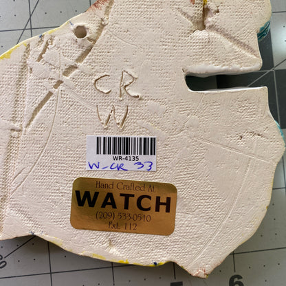 Ceramic Arts Handmade Clay Crafts Glazed Fish 6-inch by 4.5-inch made by Cassandra Richardson 4135