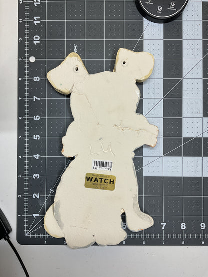 Ceramic Arts Handmade Clay Crafts Glazed Dog 6-inch by 9.5-inch made by Lisa Uptain 4797