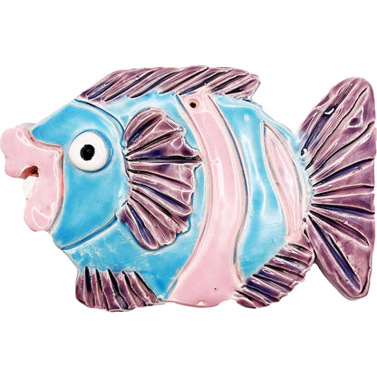 Ceramic Arts Handmade Clay Crafts Glazed Fish 6.5-inch by 4-inch made by Lisa Uptain and WATCH 4790