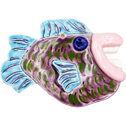 Ceramic Arts Handmade Clay Crafts Glazed Fish 6.5-inch by 4.5-inch made by WATCH 4786